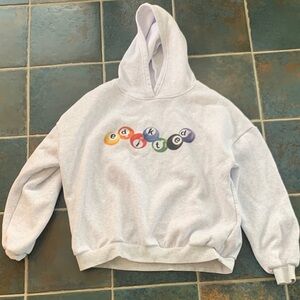 Gray Hoodie with Colorful Logo